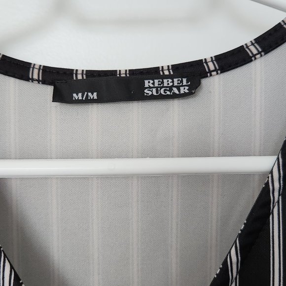 Black and White Striped Dress - Rebel Sugar - Picture 3 of 8